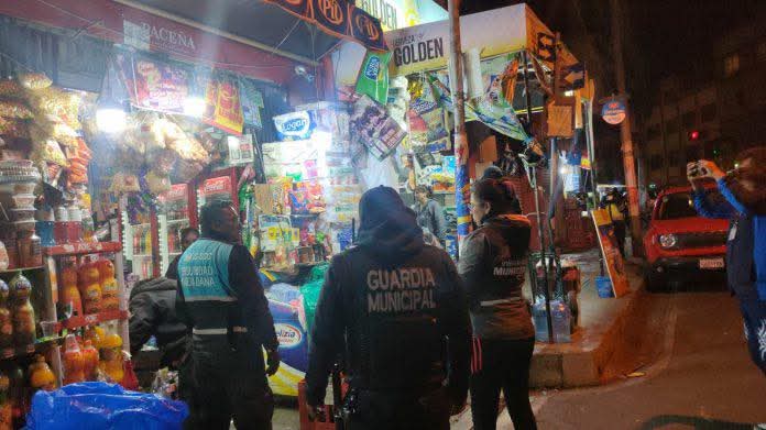 Operativo realizado por la Alcaldía de La Paz.