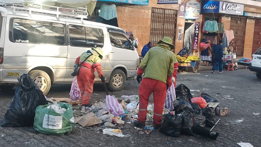Recojo de basura en El Alto se normaliza.