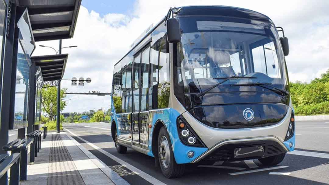 Un bus eléctrico. Foto: Quantum.