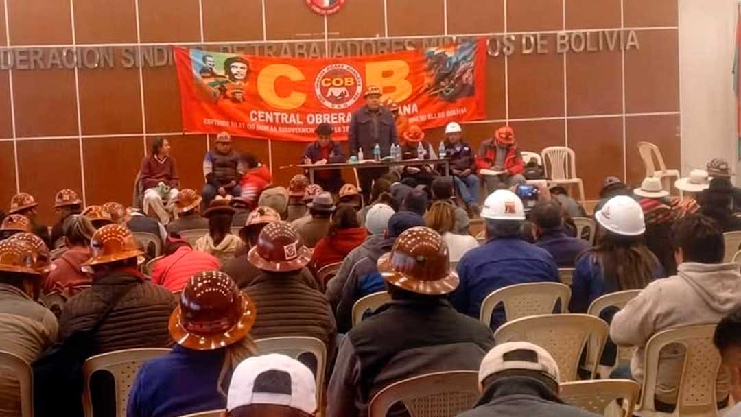 Ampliado nacional de emergencia de la COB fue reprogramado para este domingo.