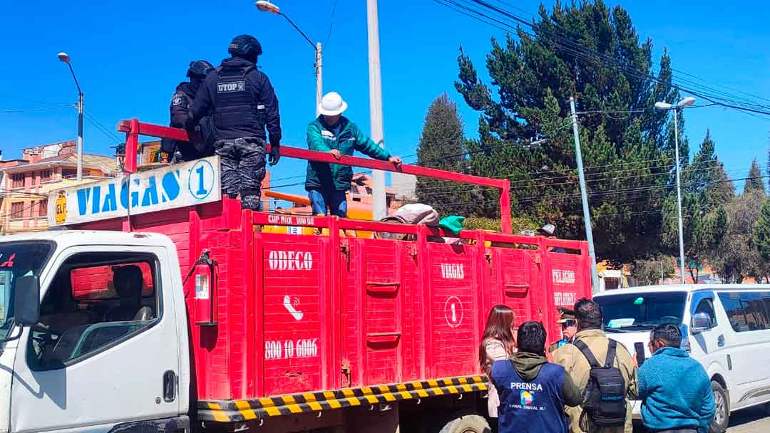 El operativo lo realizó la Policía Boliviana junto a personal de la ANH.