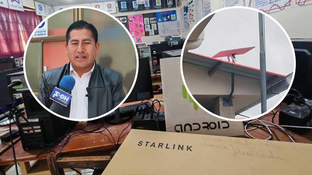 Escuelas de El Alto ya navegan con internet Starlink