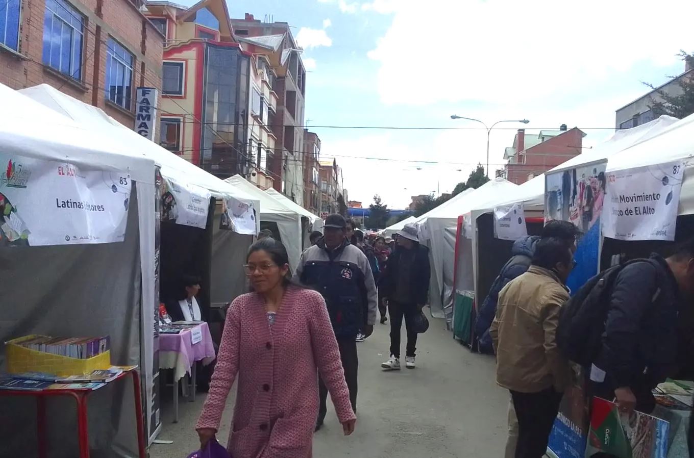 Feria de Libros en la ciudad de El Alto.
