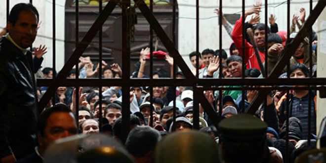 Privados de libertad en el penal de San Pedro de La Paz