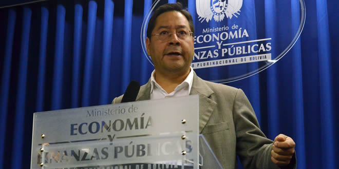 Luis Arce Catacora, ministro de Economía y Finanzas Públicas.