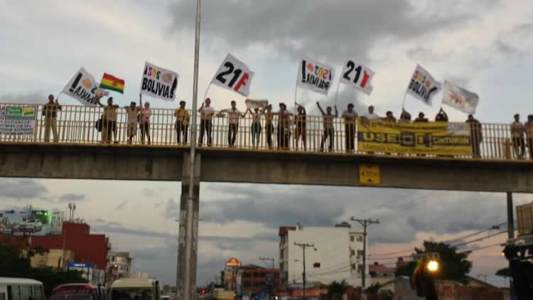 Colectivos ciudadanos movilizados en Santa Cruz