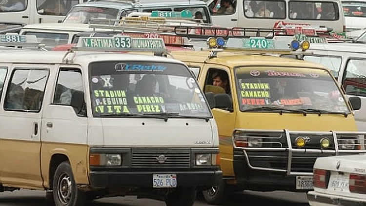 Choferes de La Paz paran el jueves