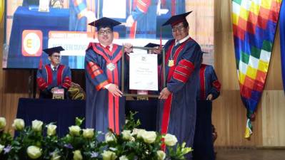 UPEA reconoce al Fiscal General del Estado, Roger Mariaca con Doctor Honoris Causa 