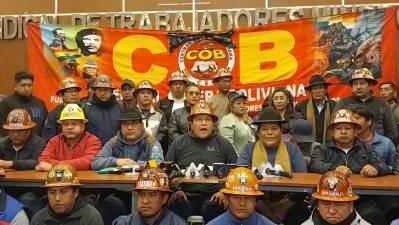 COB conmina al Gobierno a atender de manera “inmediata” su pliego