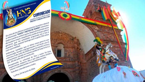 Devotos del Tata Santiago ratifican realización de la festividad 2026 en Guaqui