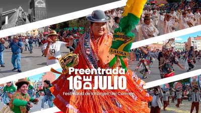 Preentrada de la Virgen del Carmen llena de color y tradición la zona 16 de Julio de El Alto