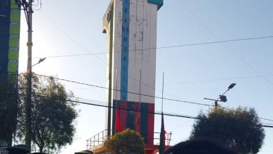 Un chasqui trasladará la Tea desde Tiwanaku hasta El Faro Murillo de El Alto