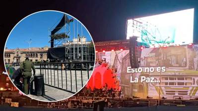 Todo está listo para la verbena paceña con escenario instalado y cortes de vías definidos